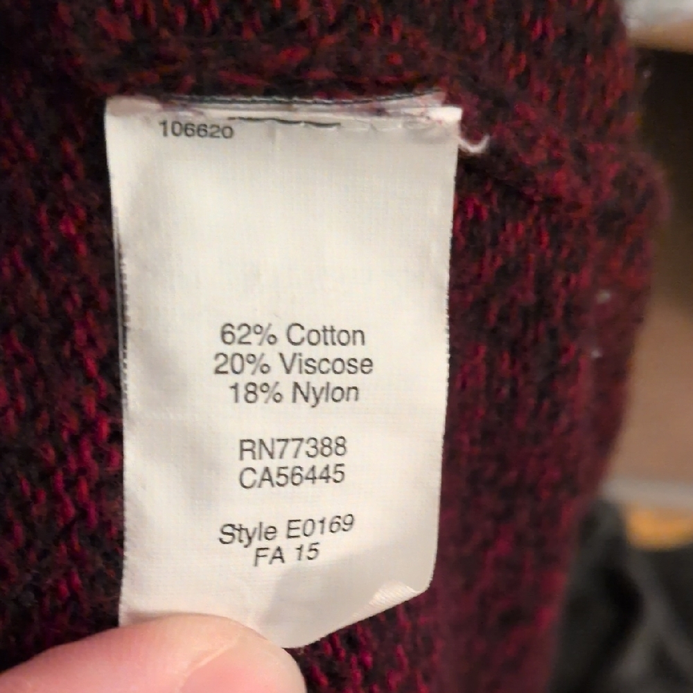 Madewell Deep Burgundy Cardigan Sweater - Picture 6 of 6